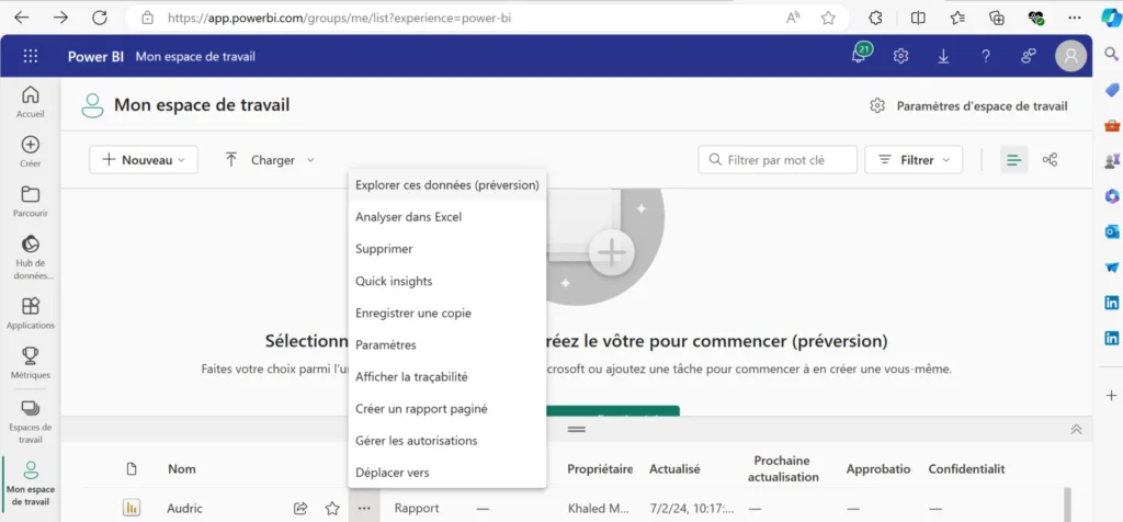 Power BI Quick Insights