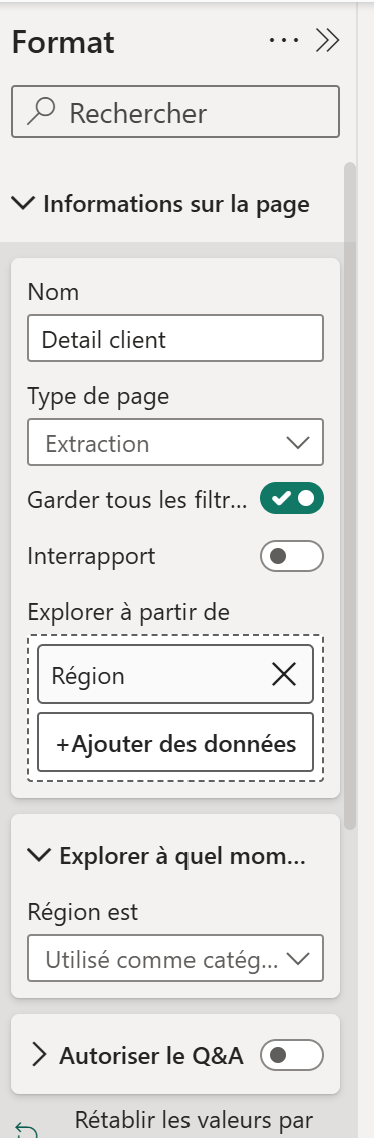Drill thru Power BI 