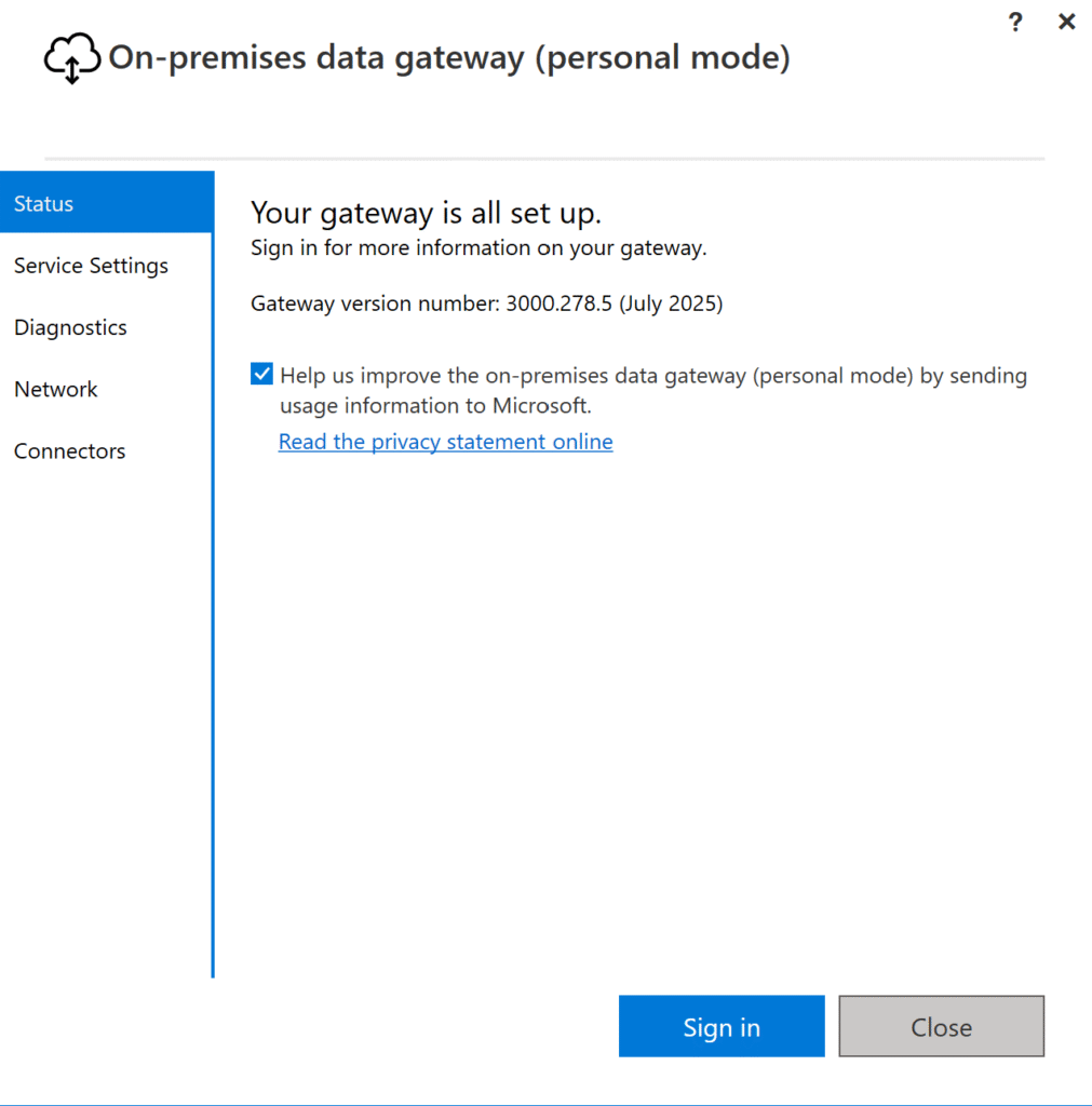 Gateways Power BI